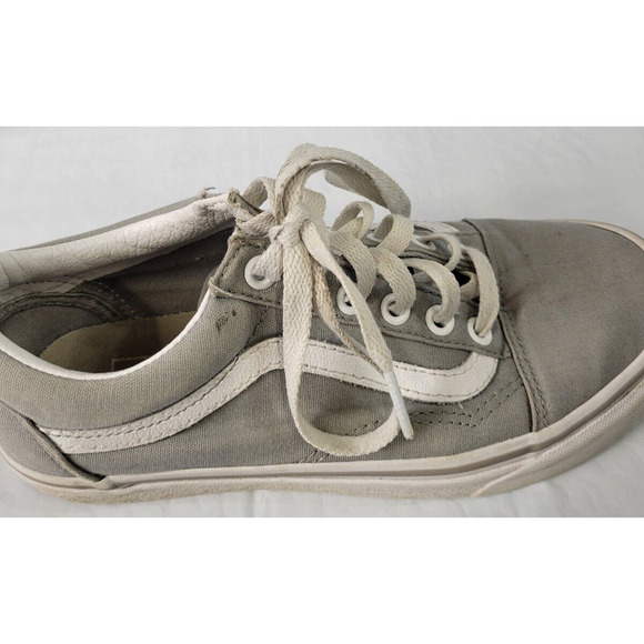 VANS Old Skool Gray and White Women's Size 6.5 Men's Size 5 - Picture 5 of 11